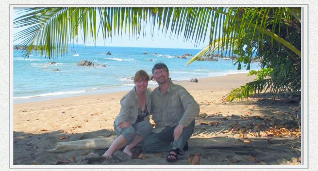 Mark & Carla on the beach