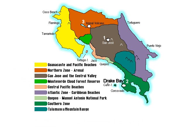 costa rica map