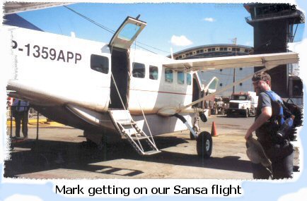 Mark
        getting on plane