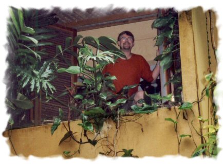 mark on bathroom balcony