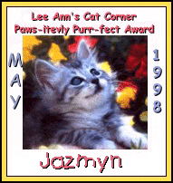 Lee Ann's Award for Jazmyn